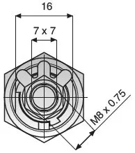 Тыльная сторона цилиндра ABLOY