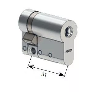 CY 321 T  satin chrome/ цилиндр односторонний   : купить в Москве