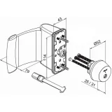 CYL077T ABLOY PROTEC2 CLIQ  / Электромеханический цилиндр CLIQ   : купить в Москве