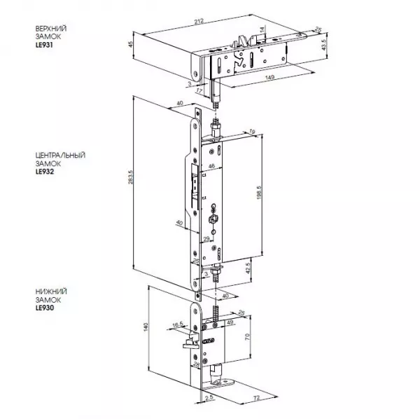ABLOY PE 901 (LE903+LE931+LE932)  / доп.устройство для экстренного и запасного выходов   : купить в Москве