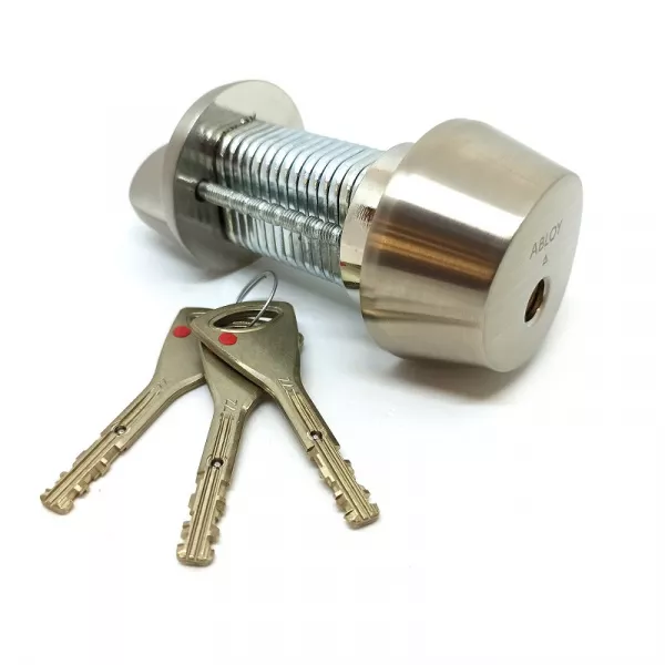 CY 001 T  brushed nickel/ цилиндр ключ+поворотная кнопка   : купить в Москве