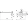 Assa Abloy DC 140---EV1 с рычажной тягой  silver/ доводчик для внутренних дверей с макс весом 100 кг: купить в Москве