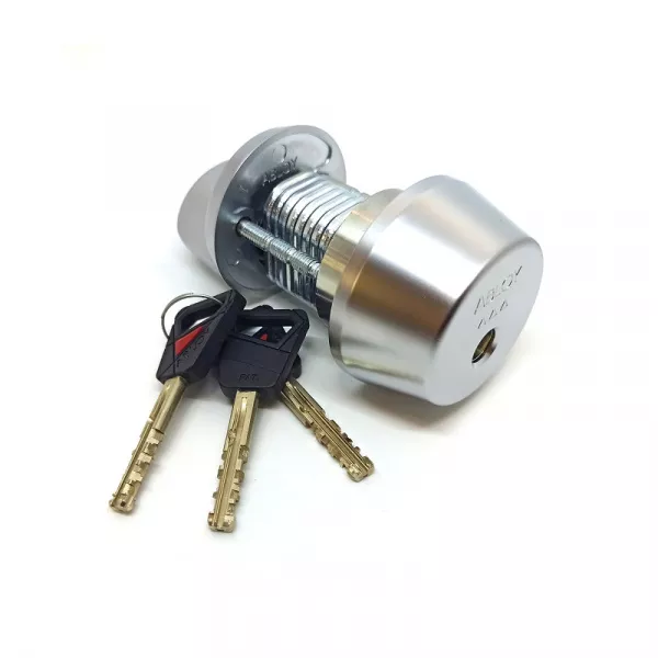 CY 013 U  satin chrome/ цилиндр ключ+поворотная кнопка (закаленная сталь)   : купить в Москве