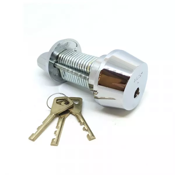 CY 001 C  chrome / цилиндр ключ+поворотная кнопка   : купить в Москве