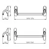 ABLOY PBE011 NiHa  / нажимная штанга для сплошных дверей   : купить в Москве