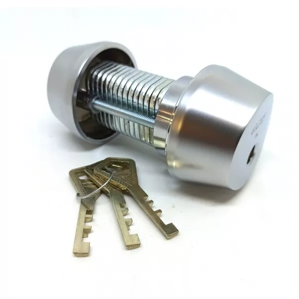 CY 002 C  satin chrome/ цилиндр ключ+ключ   : купить в Москве