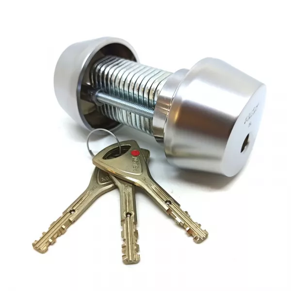CY 002 T  satin chrome/ цилиндр ключ+ключ   : купить в Москве