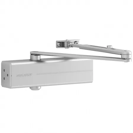 Assa Abloy DC 140---EV1 с рычажной тягой  silver/ доводчик для внутренних дверей с макс весом 100 кг: купить в Москве