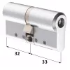 CY 332 U  chrome / цилиндр ключ+ключ (закаленная сталь)   : купить в Москве