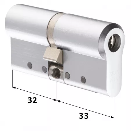 CY 332 U  chrome / цилиндр ключ+ключ (закаленная сталь)   : купить в Москве