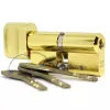CY 333 N  bright brass/ цилиндр ключ+поворотная кнопка (закаленная сталь)   : купить в Москве