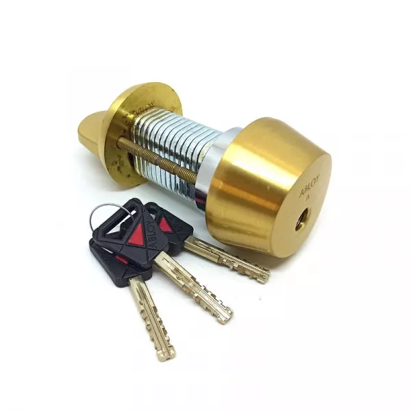 CY 001 U  satin brass/ цилиндр ключ+поворотная кнопка   : купить в Москве