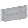 DC 110/100000  aluminium/ двойной установочный комплект для DC340, DC347   : купить в Москве
