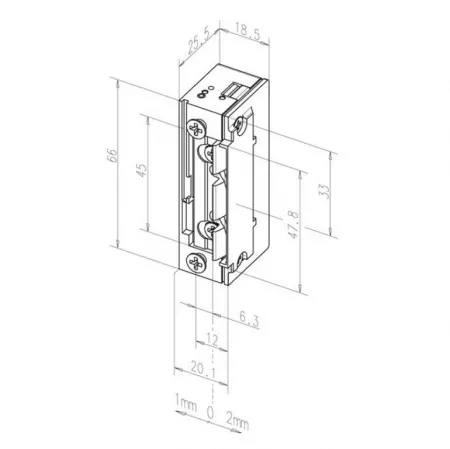 effeff 138.13------E91 / Электрозащелка нормально-открытая 12V Profix 2: купить в Москве