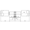 ASSA ABLOY Aperio C100 EURO Double /двусторонний беспроводной электромеханический цилиндр: купить в Москве
