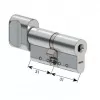 CY 323 N  satin chrome/ цилиндр ключ+поворотная кнопка   : купить в Москве