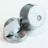CY 013 N  satin chrome/ цилиндр ключ+поворотная кнопка (закаленная сталь)   : купить в Москве