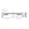 G 461 (FD461/100500)  silver/ Механический координатор для двустворчатых дверей   : купить в Москве