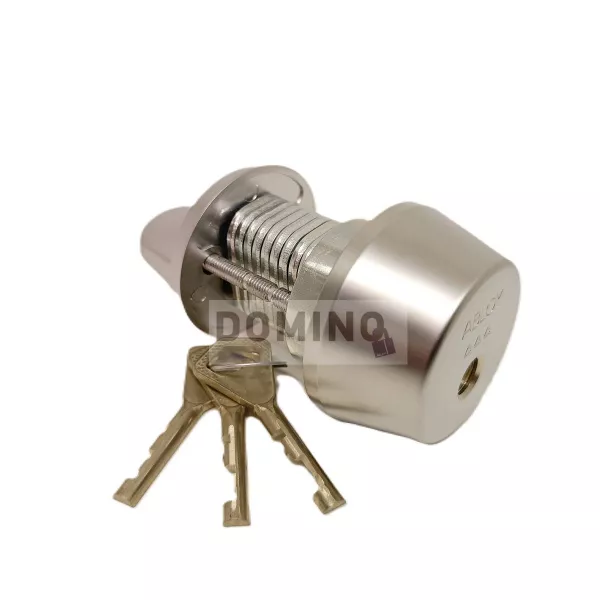 CY 013 C  satin chrome/ цилиндр ключ+поворотная кнопка (закаленная сталь)   : купить в Москве