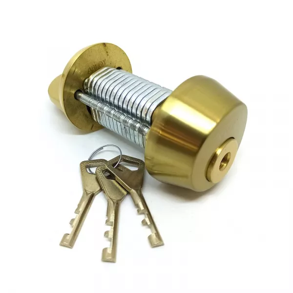 CY 028 C  satin brass/ цилиндр ключ+поворотная кнопка   : купить в Москве