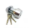 CY 013 N  satin chrome/ цилиндр ключ+поворотная кнопка (закаленная сталь)   : купить в Москве