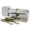 CY 333 N  satin chrome/ цилиндр ключ+поворотная кнопка (закаленная сталь)   : купить в Москве