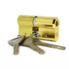 CY 332 N  bright brass/ цилиндр ключ+ключ (закаленная сталь)   : купить в Москве