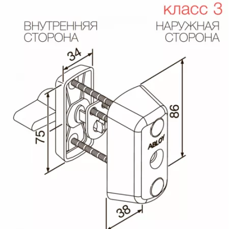 CY 066 U  satin chrome/ цилиндр ключ+поворотная кнопка (профильные двери)   : купить в Москве