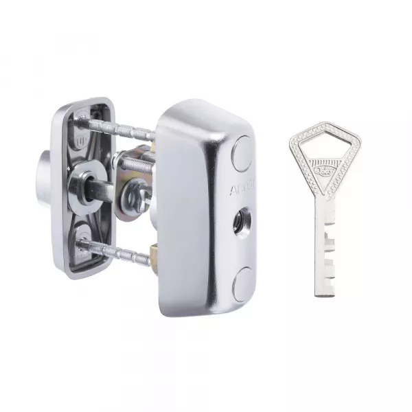 CY 066 C  satin chrome/ цилиндр ключ+поворотная кнопка (профильные двери)   : купить в Москве