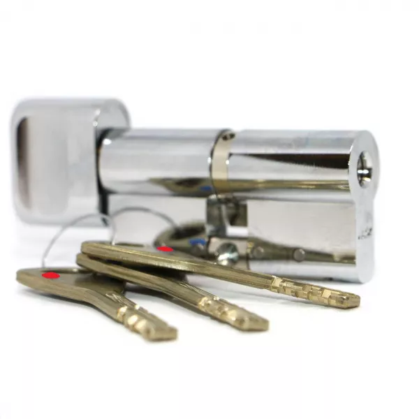 CY 323 T  chrome / цилиндр ключ+поворотная кнопка   : купить в Москве