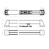 Assa Abloy N2600 / 780 мм / SS ручка-клавиша для дверей эвакуационного выхода: купить в Москве