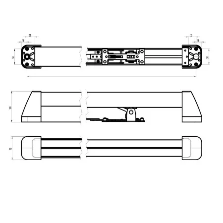 Assa Abloy N2600 / 780 мм / SS ручка-клавиша для дверей эвакуационного выхода: купить в Москве